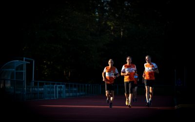 Stimmungsvolle Bilder vom Fotoshooting beim Team MöWathlon Lauftraining