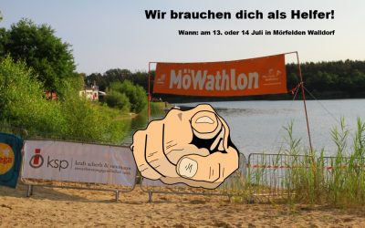Helfer gesucht für den 15. ksp MöWathlon am 14. Juli!!!