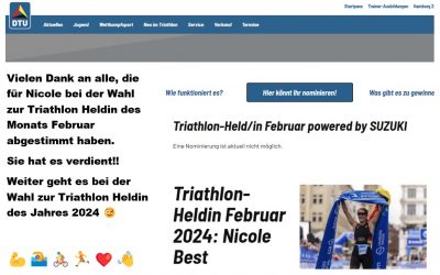 Nicole Best – DTU Triathlon Heldin Februar