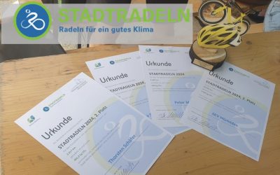 Stadtradeln 2024 – es ist schon eine Weile her, aber heute wurde die SKV Mörfelden und das Team MöWathlon geehrt