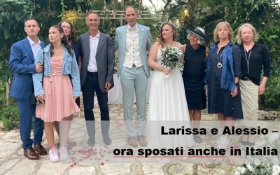 Larissa und Alessio – jetzt auch auf Italienisch verheiratet  Larissa e Alessio – ora sposati anche in Italia 🥂👩🏼‍❤️‍👨🏽