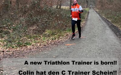 A new Triathlon Trainer is born!! Colin hat den C Trainer Schein!!