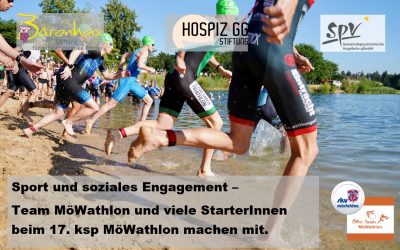 Sport und soziales Engagement – Team MöWathlon und viele StarterInnen beim 17. ksp MöWathlon machen mit.